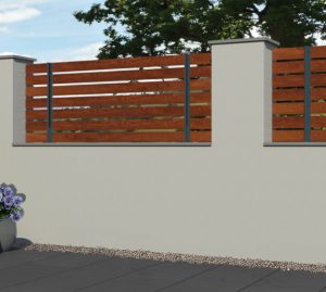 Brown Aluminium Fence