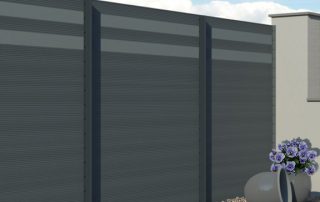 Grey Aluminium Fence